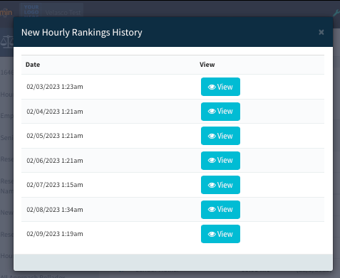 Ranking History Tool (Rules Builder)