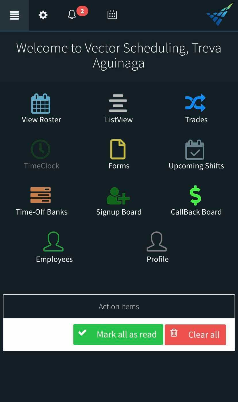 Downloading the Vector Scheduling Mobile Application