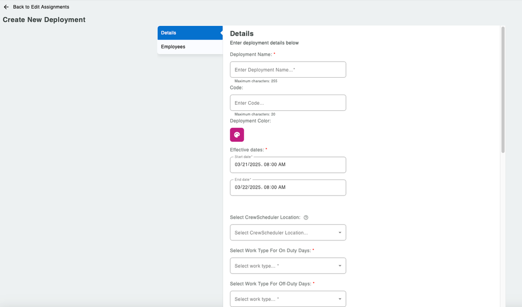 Using Deployment Feature for Strike Team Deployments